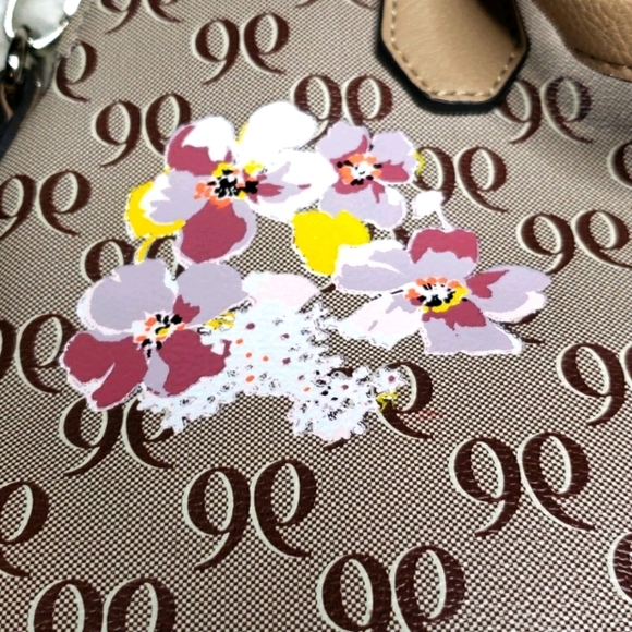 Nine West Floral 99 monogram Large satchel - Picture 2 of 10